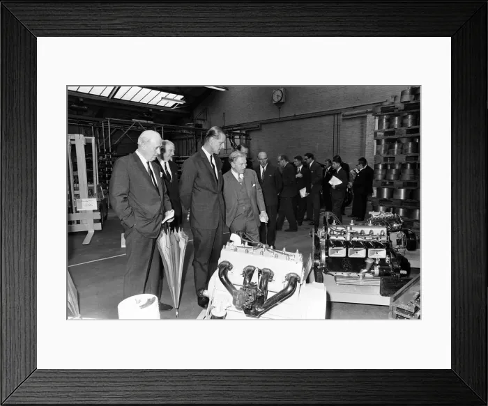 Framed Print : Prince Philip, Duke of Edinburgh visits Coventry Climax. 21st June 1966 Framed Print : Prince Philip, Duke of Edinburgh visits Coventry Climax. 21st June 1966