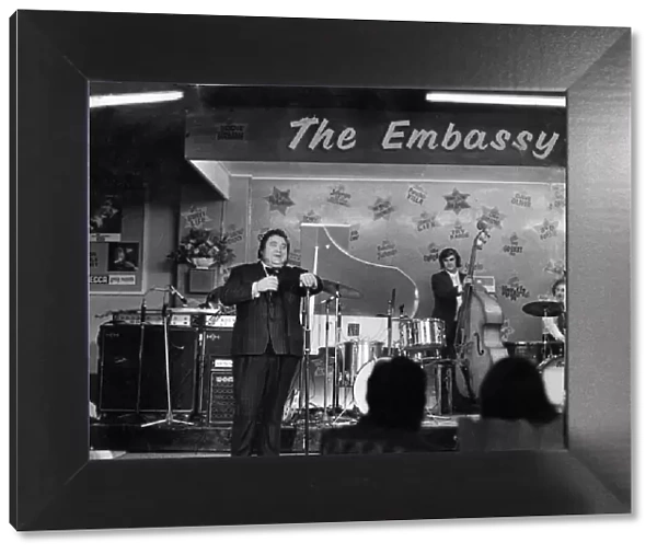 Bernard Manning performing at The Embassy Club in Manchester