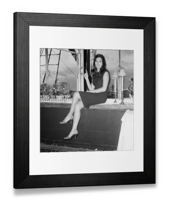 Framed Print : Rosanna Schiaffino, Italian actress, in the UK to star in new film, The Victors Framed Print : Rosanna Schiaffino, Italian actress, in the UK to star in new film, The Victors