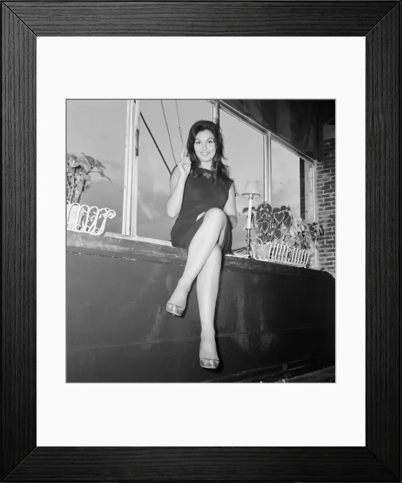Framed Print : Rosanna Schiaffino, Italian actress, in the UK to star in new film, The Victors Framed Print : Rosanna Schiaffino, Italian actress, in the UK to star in new film, The Victors