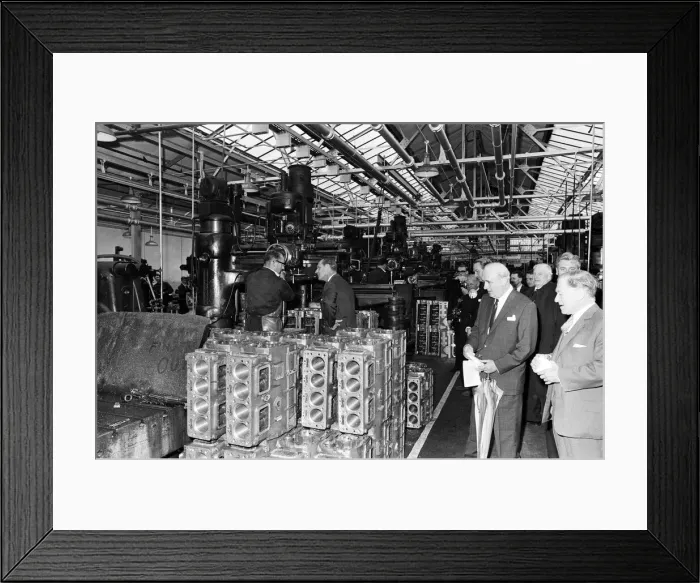 Framed Print : Prince Philip, Duke of Edinburgh visits Coventry Climax. 21st June 1966