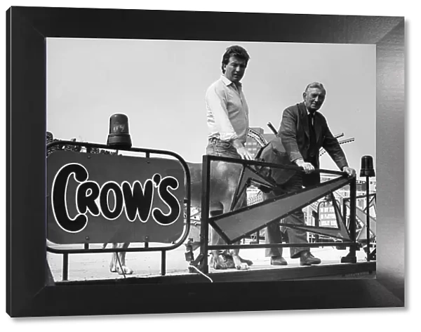 Billy Crow senior and junior seen here overseeing the set up of their fair in Teesside