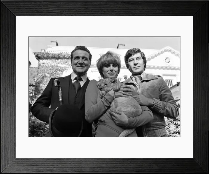 Framed Print : Stars of the new TV series The Avengers, Patrick Macnee Framed Print : Stars of the new TV series The Avengers, Patrick Macnee