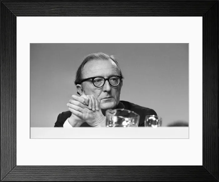 Framed Print : Secretary of State for Defence Lord Carrington at the Conservative Party Conference in