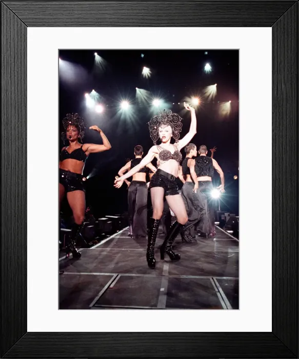 Framed Print : Madonna in concert. The Girlie Show World Tour, Wembley Stadium. 25th September 1993 Framed Print : Madonna in concert. The Girlie Show World Tour, Wembley Stadium. 25th September 1993