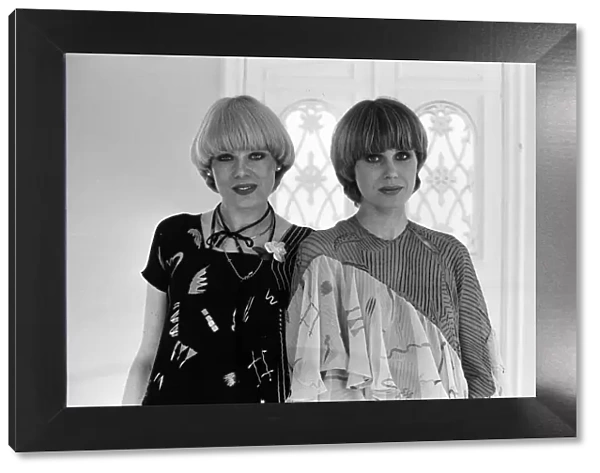 Actress Joanna Lumley with the winner of the Purdey haircut competition winner