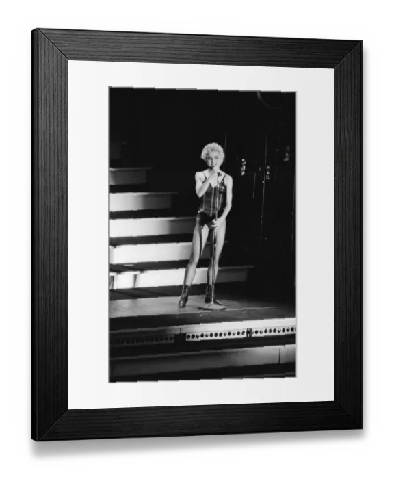 Framed Print : Madonna in concert. Whos That Girl World Tour, Wembley Stadium. 18th August 1987