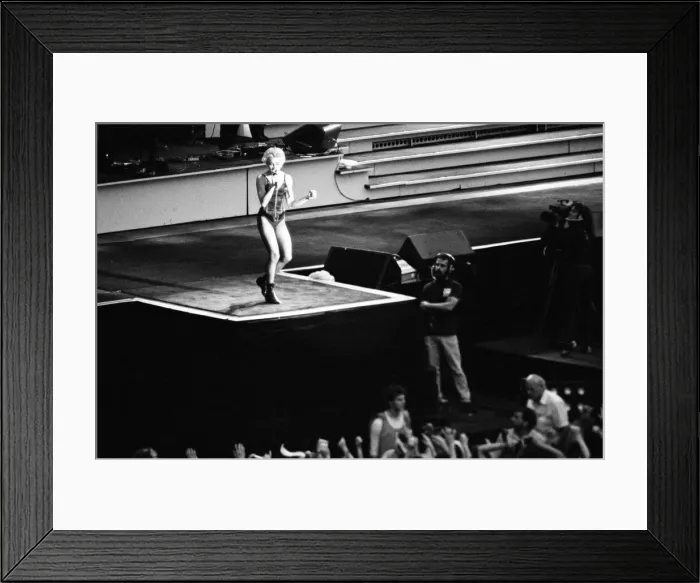 Framed Print : Madonna in concert. Whos That Girl World Tour, Wembley Stadium. 18th August 1987 Framed Print : Madonna in concert. Whos That Girl World Tour, Wembley Stadium. 18th August 1987