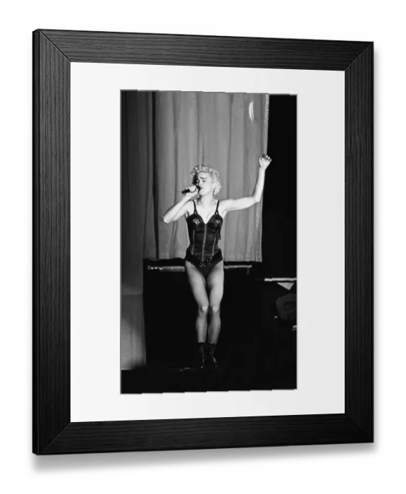 Framed Print : Madonna in concert. Whos That Girl World Tour, Wembley Stadium. 18th August 1987