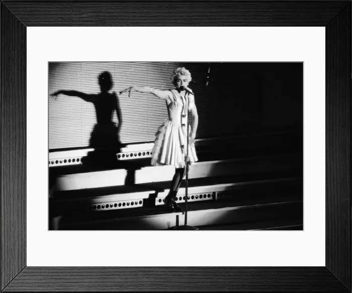 Framed Print : Madonna in concert. Whos That Girl World Tour, Wembley Stadium. 18th August 1987 Framed Print : Madonna in concert. Whos That Girl World Tour, Wembley Stadium. 18th August 1987