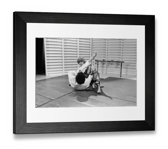 Framed Print : The stars of the New Avengers, Joanna Lumley and Gareth Hunt. 29th April 1977