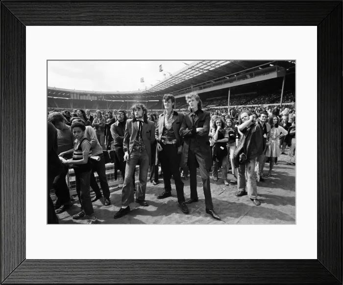 Framed Print : A general view of the audience at the London Rock and Roll Show at Wembley Stadium Framed Print : A general view of the audience at the London Rock and Roll Show at Wembley Stadium