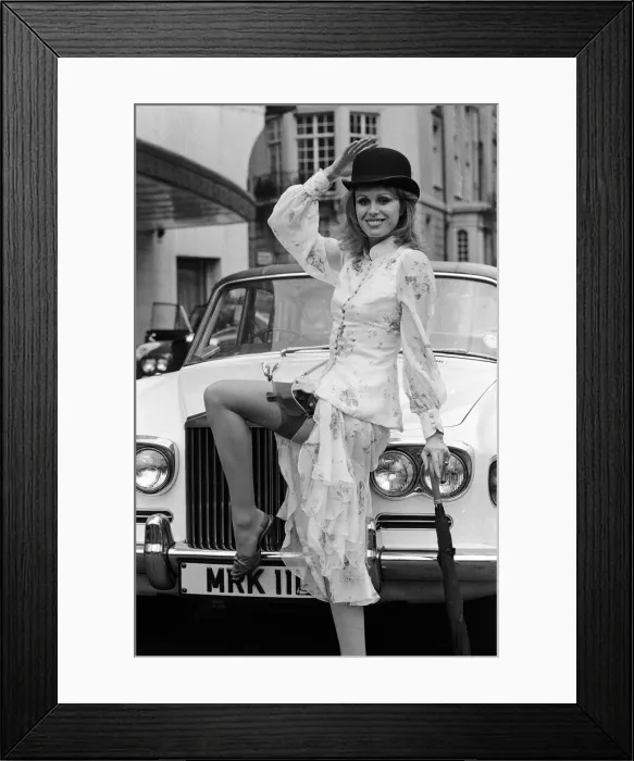Framed Print : Joanna Lumley, star of The New Avengers. 8th March 1976