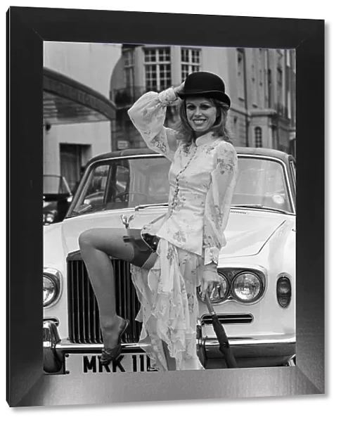 Joanna Lumley, star on The New Avengers. 8th March 1976