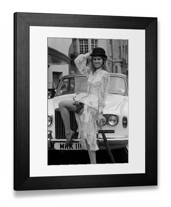 Framed Print : Joanna Lumley, star on The New Avengers. 8th March 1976