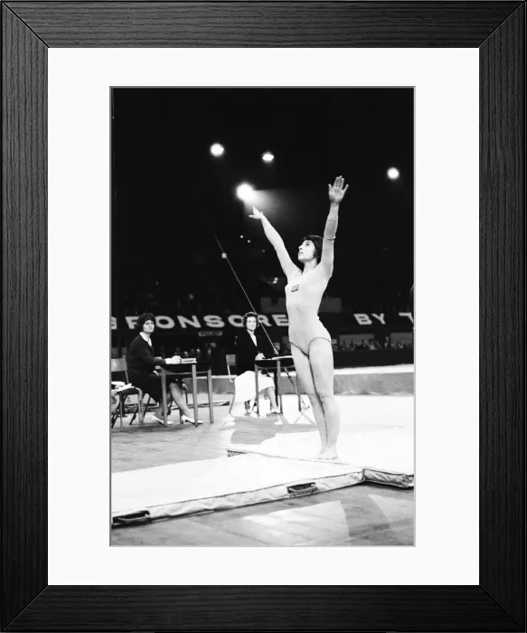 Framed Print : International Gymnastics at Wembley Arena, London, Saturday 2nd April 1966 Framed Print : International Gymnastics at Wembley Arena, London, Saturday 2nd April 1966
