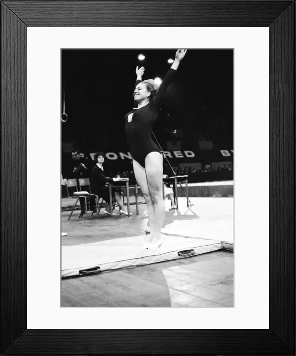 Framed Print : International Gymnastics at Wembley Arena, London, Saturday 2nd April 1966 Framed Print : International Gymnastics at Wembley Arena, London, Saturday 2nd April 1966