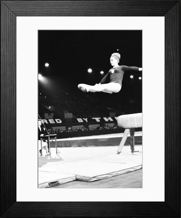 Framed Print : International Gymnastics at Wembley Arena, London, Saturday 2nd April 1966 Framed Print : International Gymnastics at Wembley Arena, London, Saturday 2nd April 1966