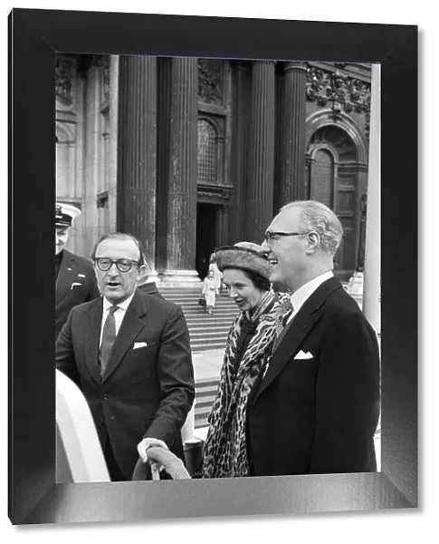 First Lord of the Admiralty Lord Carrington and his wife Lady Carrington