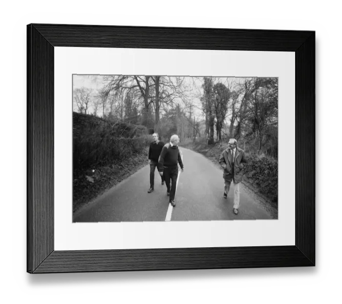 Framed Print : Secretary of State for Energy Lord Carrington accompanies Prime Minister Edward Heath