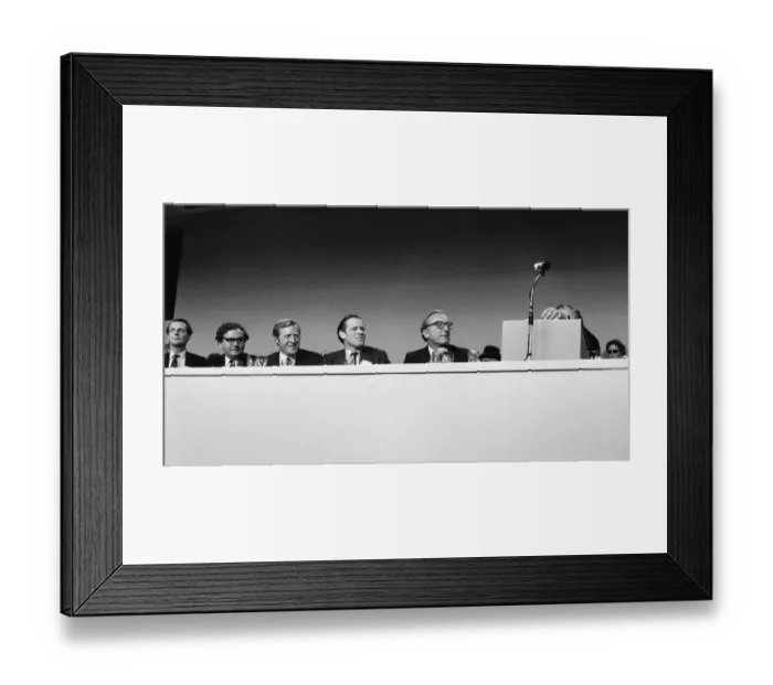 Framed Print : Secretary of State for Defence Lord Carrington at the Conservative Party Conference in