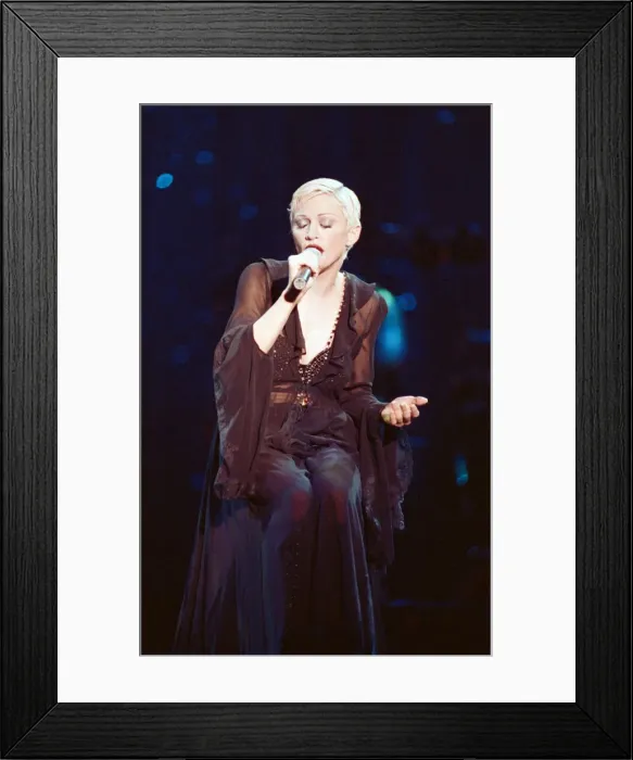 Framed Print : Madonna in concert. The Girlie Show World Tour, Wembley Stadium. 25th September 1993 Framed Print : Madonna in concert. The Girlie Show World Tour, Wembley Stadium. 25th September 1993