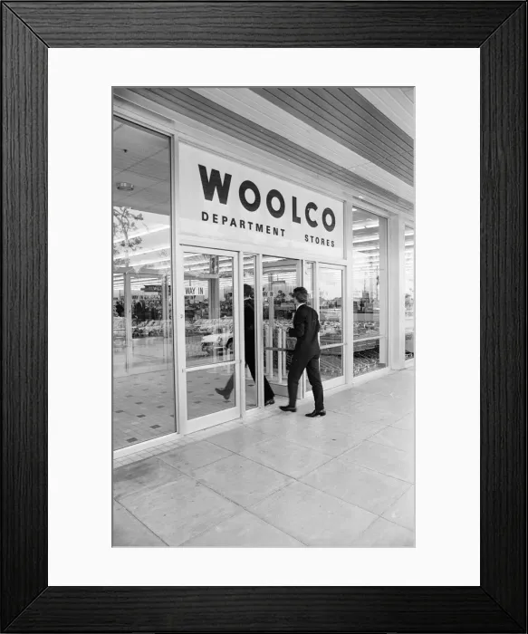 Framed Print : Woolco Department Store, Oadby Hall, Leicestershire, Monday 9th October 1967 Framed Print : Woolco Department Store, Oadby Hall, Leicestershire, Monday 9th October 1967