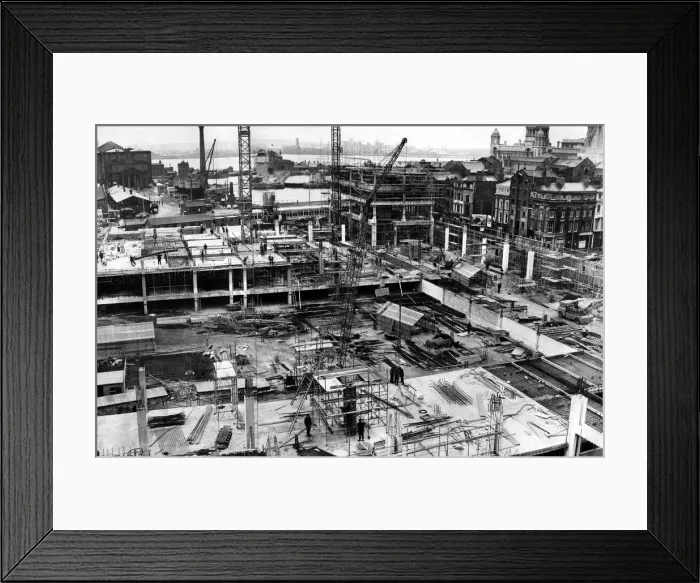 Framed Print : The old Customs House site, Liverpool. Circa 1968 Framed Print : The old Customs House site, Liverpool. Circa 1968