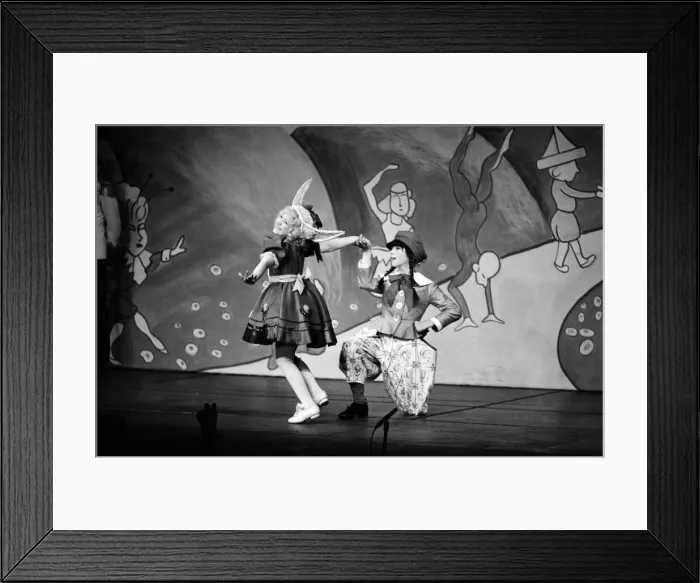 Framed Print : Some of the cast on stage during a special dress rehearsal for Gypsy Framed Print : Some of the cast on stage during a special dress rehearsal for Gypsy