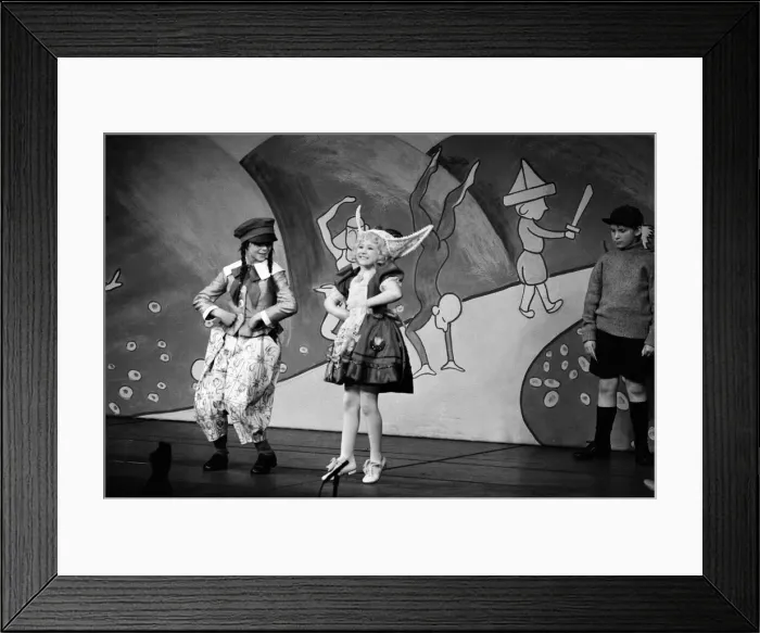 Framed Print : Some of the cast on stage during a special dress rehearsal for Gypsy Framed Print : Some of the cast on stage during a special dress rehearsal for Gypsy