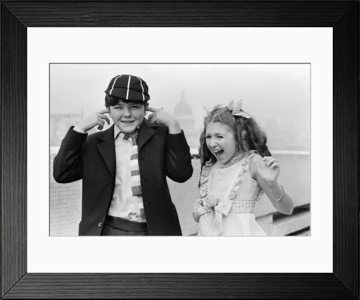 Framed Print : Child stars who are the in the television series Just William