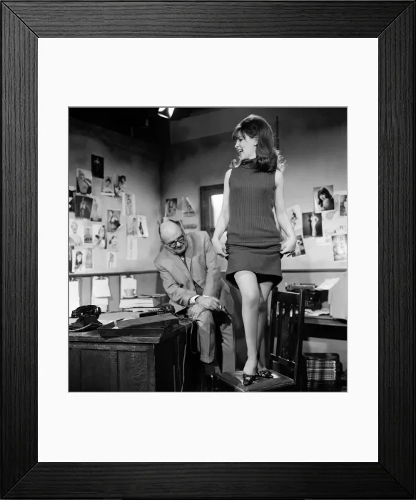 Framed Print : Actress Pauline Collins filming a scene for Secrets of a Windmill Girl Framed Print : Actress Pauline Collins filming a scene for Secrets of a Windmill Girl