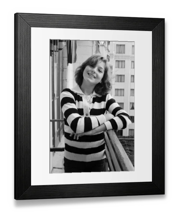 Framed Print : Thirteen-year-old actress Tatum O Neal, pictured at the Dorchester Hotel