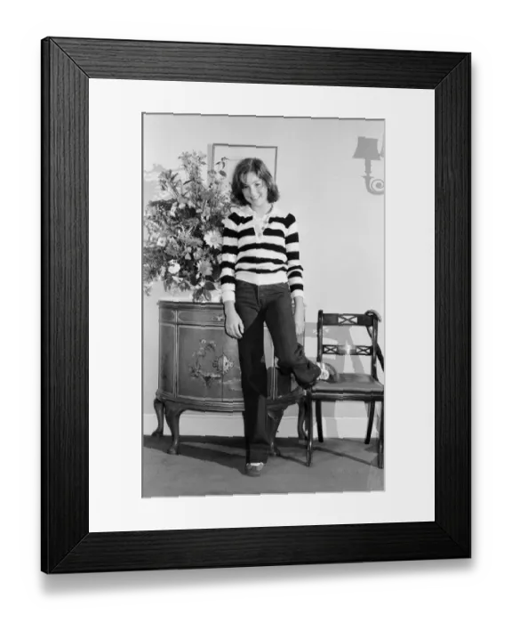 Framed Print : Thirteen-year-old actress Tatum O Neal, pictured at the Dorchester Hotel Framed Print : Thirteen-year-old actress Tatum O Neal, pictured at the Dorchester Hotel