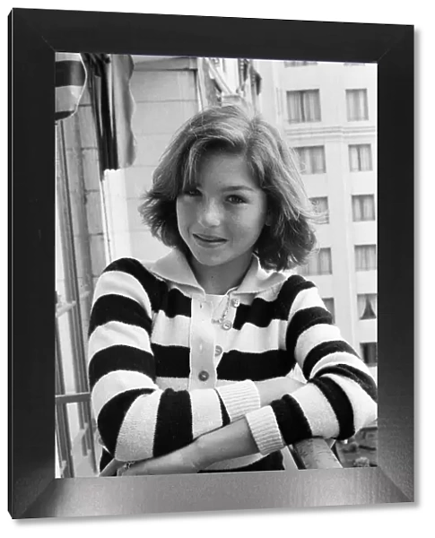 Thirteen-year-old actress Tatum O Neal, pictured at the Dorchester Hotel