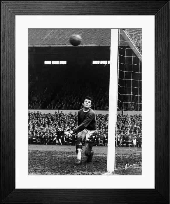 Framed Print : Tottenham 7 v Liverpool 2 Liverpool Goalkeeper Tommy Lawrence in action