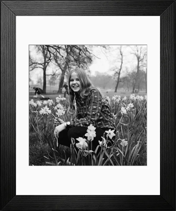 Framed Print : Linda Blair, aged 15, who is the child star of the film The Exorcist