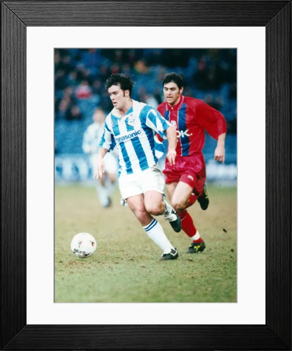Framed Print : English League Division One match at the Alfred McAlpine Stadium. Huddersfield Town A. F. C