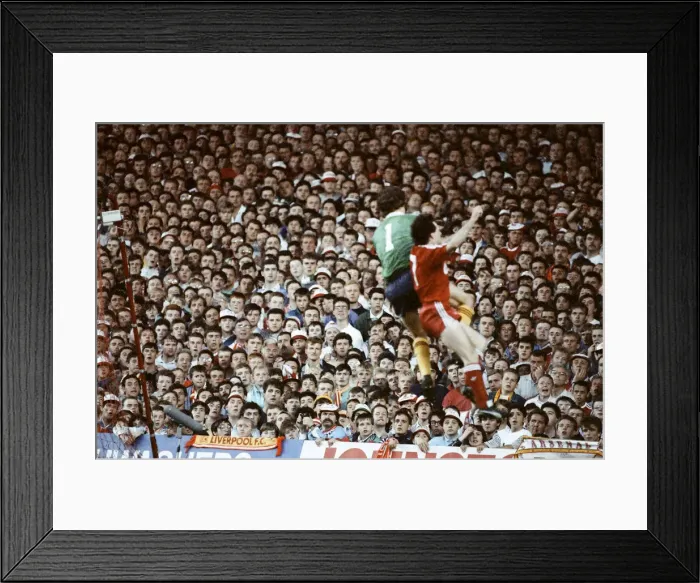 Framed Print : Liverpool 0 v 2 Arsenal, Division One League Title clincher at Anfield, Liverpool