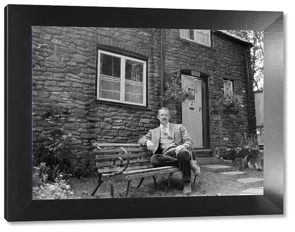 Roy Marsden on the set of 'The Black Tower'in Norfolk. 25th July 1985
