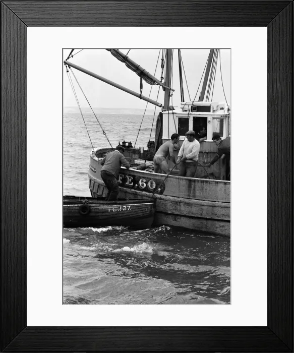 Framed Print : One girl and five men from Middlesbrough were making a bid to cross the Channel in both Framed Print : One girl and five men from Middlesbrough were making a bid to cross the Channel in both