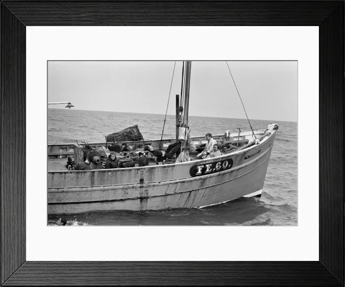 Framed Print : One girl and five men from Middlesbrough were making a bid to cross the Channel in both Framed Print : One girl and five men from Middlesbrough were making a bid to cross the Channel in both