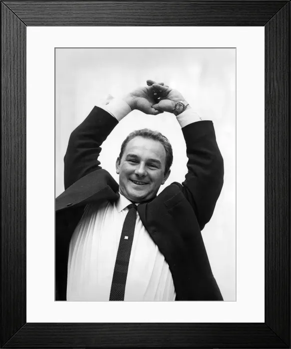 Framed Print : Looking tanned and feeling fit, 24-year-old joiner Ron Kellerman relaxed at home last