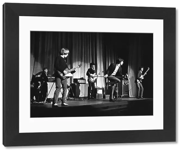 The Rolling Stones seen here on stage at Regal Cinema, Cambridge on October 15, 1965