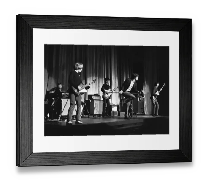 Framed Print : The Rolling Stones seen here on stage at Regal Cinema, Cambridge on October 15, 1965 Framed Print : The Rolling Stones seen here on stage at Regal Cinema, Cambridge on October 15, 1965