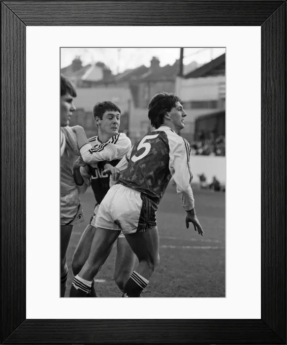 Framed Print : Reading Reserves v Arsenal Reserves held at Highbury. Tony Adams. 16th February 1991 Framed Print : Reading Reserves v Arsenal Reserves held at Highbury. Tony Adams. 16th February 1991