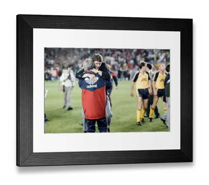Framed Print : Liverpool 0 v 2 Arsenal, Division One League Title clincher at Anfield, Liverpool