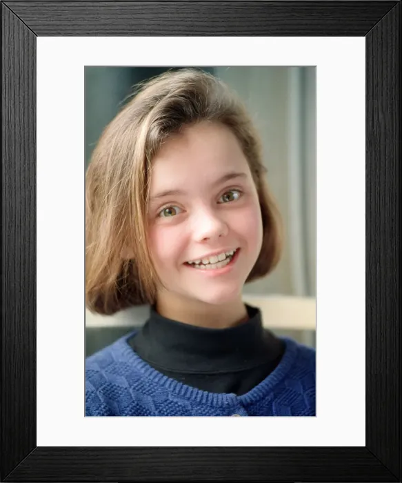 Framed Print : 11 year old Christina Ricci, junior star in the blockbuster movie