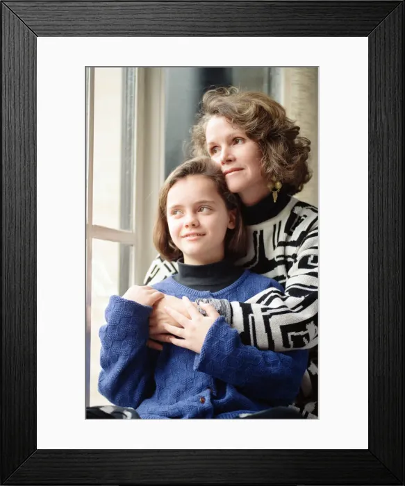 Framed Print : 11 year old Christina Ricci, junior star in the blockbuster movie