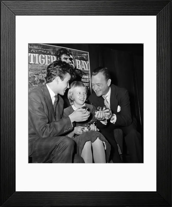 Framed Print : 12-year-old actress Hayley Mills holds a press conference at the Leicester Square Theatre